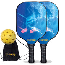 Carica l'immagine nel visualizzatore di Gallery, Pickleball Set, PB00051 Musical Note Pickleball Paddles For Sale , Best Portable Pickleball Set