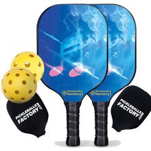 Carica l'immagine nel visualizzatore di Gallery, Pickleball Set, PB00051 Musical Note Pickleball Paddles For Sale , Best Portable Pickleball Set