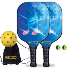 Carica l'immagine nel visualizzatore di Gallery, Pickleball Set, PB00051 Musical Note Pickleball Paddles For Sale , Best Portable Pickleball Set