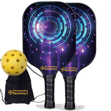 Carica l'immagine nel visualizzatore di Gallery, Pickleball Set, PB0006 Circles  Pro Pickleball Paddle , Wooden Pickleball Paddles