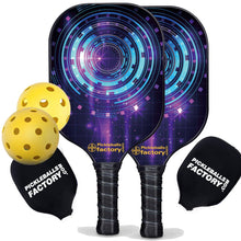 Carica l'immagine nel visualizzatore di Gallery, Pickleball Set, PB0006 Circles  Pro Pickleball Paddle , Wooden Pickleball Paddles