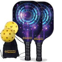 Carica l'immagine nel visualizzatore di Gallery, Pickleball Set, PB0006 Circles  Pro Pickleball Paddle , Wooden Pickleball Paddles