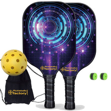 Carica l'immagine nel visualizzatore di Gallery, Pickleball Set, PB0006 Circles  Pro Pickleball Paddle , Wooden Pickleball Paddles