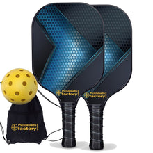 Charger l'image dans la galerie, Pickleball Starter Set, PB0009 Hexagon Grids Usapa Pickleball Paddles , Portable Pickleball Set
