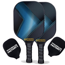 Charger l'image dans la galerie, Pickleball Starter Set, PB0009 Hexagon Grids Usapa Pickleball Paddles , Portable Pickleball Set