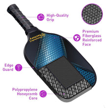 Charger l'image dans la galerie, Pickleball Starter Set, PB0009 Hexagon Grids Usapa Pickleball Paddles , Portable Pickleball Set