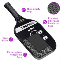 Cargar imagen en el visor de la galería, Pickleball Paddles | Pickleball Rackets | Best Pickleball Paddles For Intermediate Players | SX0020 Black MP Pickleball Paddles for Distributing