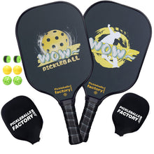 Carica l'immagine nel visualizzatore di Gallery, Pickleball Rackets | Pickleball Paddles | Pickleball Paddle Companies | SX0030-SX0031 WOW Pickleball Paddle Set