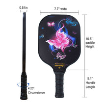Carica l'immagine nel visualizzatore di Gallery, Pickleball Paddle | Best Pickleball Paddles | Best Driveway Pickleball Set Pickleball Tour | SX0043 PINK BUTTERFLY Pickleball Set mail order catologues