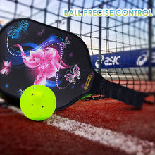 Carica l'immagine nel visualizzatore di Gallery, Pickleball Paddle | Best Pickleball Paddles | Best Driveway Pickleball Set Pickleball Tour | SX0043 PINK BUTTERFLY Pickleball Set mail order catologues