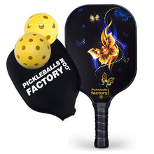 Cargar imagen en el visor de la galería, Pickleball Paddles | Pickleball Tournaments | Pickleball Paddle Set | SX0044 GOLD BUTTERFLY Pickleball Paddle for Middleman