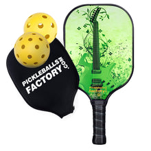 Charger l'image dans la galerie, PPickleball Set | Pickleball Equipment | Pickleball Gear Foam Pickleballs | SX0048 GREEN GUITAR Pickleball Paddle for Shop