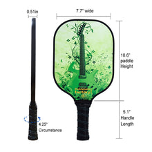 Carica l'immagine nel visualizzatore di Gallery, Pickleball Set | Pickleball Near Me | Buying A Pickleball Paddle Places2play Pickleball | SX0048 GREEN GUITAR Pickleball Set for Showroom