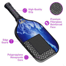 Carica l'immagine nel visualizzatore di Gallery, Pickleball Paddle | Playing Pickleball | Top Rated Pickleball Paddles 2021 | SX0049 BLUE HAWK Pickleball Set for training