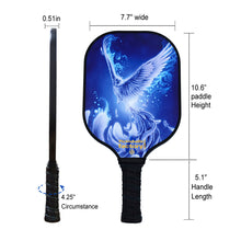 Carica l'immagine nel visualizzatore di Gallery, Pickleball Paddle | Playing Pickleball | Top Rated Pickleball Paddles 2021 | SX0049 BLUE HAWK Pickleball Set for training