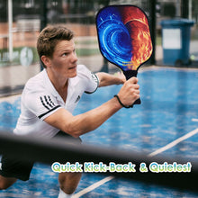 Carica l'immagine nel visualizzatore di Gallery, Pickleball Paddles | Playing Pickleball | Best All Around The Factory Pickleball Paddle | SX0050 BLUE RED HEART Pickleball Set for stall