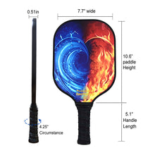 Carica l'immagine nel visualizzatore di Gallery, Pickleball Paddles | Playing Pickleball | Best All Around The Factory Pickleball Paddle | SX0050 BLUE RED HEART Pickleball Set for stall