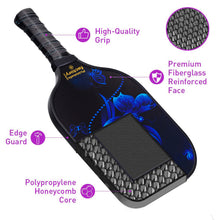 Cargar imagen en el visor de la galería, Pickleball Set | Pickleball Rackets | Pickleball Sets Amazon | SX0051 ROMANTIC BUTTERFLY Pickleball Paddles for Department Store
