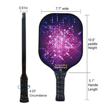 Cargar imagen en el visor de la galería, Pickleball Paddles | Best Pickleball Paddle | Pickleballs For Sale | SX0056 PINK STAR SKY Pickleball Paddle for Court