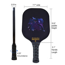 Carica l'immagine nel visualizzatore di Gallery, Pickleball Paddle | Pickleball Paddles Amazon | Honeycomb Pickleball Paddles | SX0059 DAZZLING SKATE Pickleball Set for Pickleball LLC