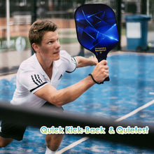 Cargar imagen en el visor de la galería, Pickleball Paddle | Playing Pickleball | Best Affordable Pickleball Paddles | SX0061 BLUE DAZZLING Pickleball Paddle for Supermarket