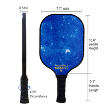 Cargar imagen en el visor de la galería, Pickleball Set | Playing Pickleball | Personalized Pickleball Paddle | SX0063 BLUE STAR SKY Pickleball Paddles for Warehouse