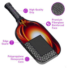 Carica l'immagine nel visualizzatore di Gallery, Pickleball Set | Pickleball Paddle | Long Handle Pickleball Paddles | SX0064 ORANGE EARTH Pickleball Set for Pickleball Supply