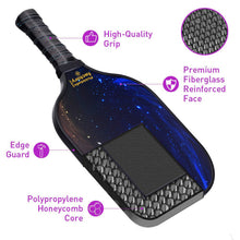 Charger l'image dans la galerie, Pickleball Paddle | Pickleball Tournaments | Best Graphite Pickleball Paddle | SX0067 BLUE STARRY SKY Pickleball Set for Pickleball Facebook
