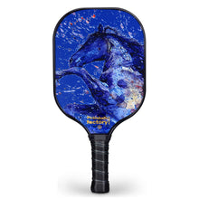 Load image into Gallery viewer, Pickleball Paddles | Pickleball Paddle | Outdoor Pickleball Near Me | SX0074 BLUE ART HORSE Pickleball Paddle Designs