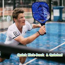 Load image into Gallery viewer, Pickleball Paddles | Pickleball Paddle | Outdoor Pickleball Near Me | SX0074 BLUE ART HORSE Pickleball Paddle Designs