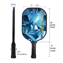 Carica l'immagine nel visualizzatore di Gallery, Pickleball Paddles | Pickleball Set | Pickleball Paddle Set | SX0086 Geometric Greem Pickleball Paddle Pro WONIXEVOKER