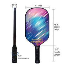 Carica l'immagine nel visualizzatore di Gallery, Pickleball Paddle | Pickleball Equipment | Purchase Pickleball Paddles | SX0091 RAINBOW Pickleball Paddle Pro PONESHOTER