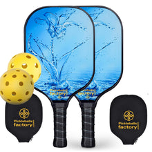 Carica l'immagine nel visualizzatore di Gallery, Pickleball Set | Best Pickleball Paddles | Best Pickleball Paddle For Intermediate | SX0045 WATER FOLLOW Pickleball Set direct