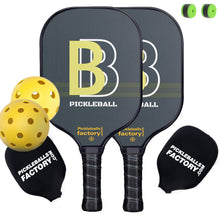 Carica l'immagine nel visualizzatore di Gallery, Pickleball Paddles | Pickleball Set | Pickleball Paddle For Beginners | SX0029 YELLOW B Pickleball Set for Supermarket