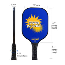 Carica l'immagine nel visualizzatore di Gallery, Pickleball Set | Pickleball Equipment | Fiberglass Pickleball Paddles Pickleball Complex | SX0036 YELLOW FUN Pickleball Set for Television home shopping company