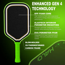 Load image into Gallery viewer, OEM Blow Molded Carbon Fiber Frame Pickleball Paddle Double Thermoformed with EPP Floating Dual Foam Core
