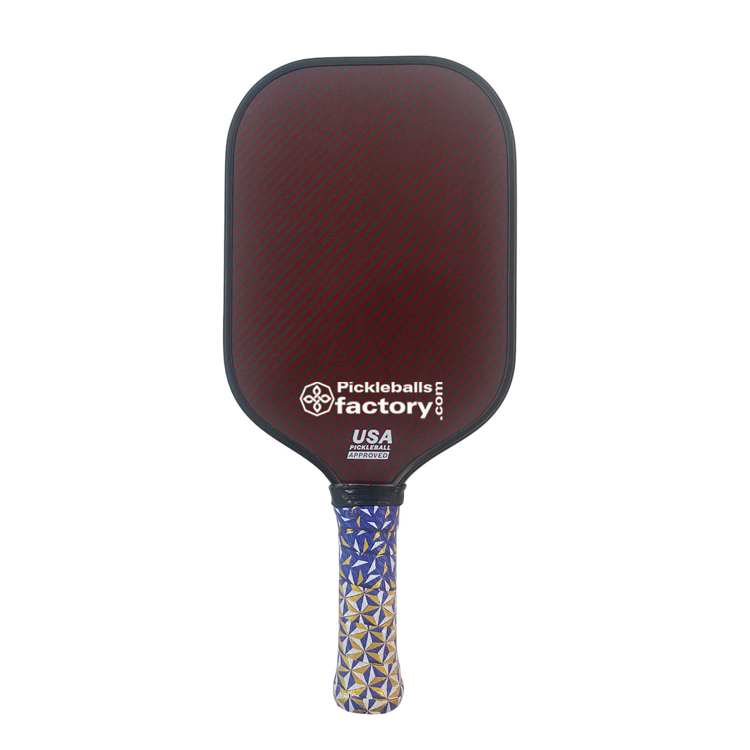 Kevlar Pickleball Paddle FACTORY-Thermoformed T700 carbon fiber pickleball paddle 16mm PP core foam Edgewalls