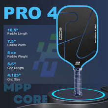 Load image into Gallery viewer, PICKLEBALLS FACTORY-Ultra-Responsive Pro 4 MPP Foam Core Paddle – Speed &amp; Control for Tournament Players
