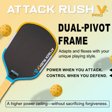 Load image into Gallery viewer, Gen 5 Pro V Portable Pickleball Paddle 16mm 14mm Carbon Fiber Kinetic Framework USPA UPA-A Standard Training
