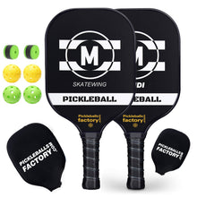 Load image into Gallery viewer, Pickleball Rackets | Pickleball Paddles Near Me | Quiet Pickleball Youth Pickleball Paddle | SX0020 Black MP Pickleball Set store location
