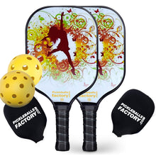 Load image into Gallery viewer, Pickleball Paddles | Best Pickleball Paddle | Discount Pickleball Paddles | SX0080 DREAM DANCING Pickleball Set for Pickleball Association 
