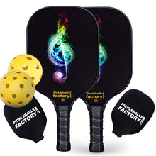 Load image into Gallery viewer, Pickleball Paddles | Pickleball Racquet | Pickleball Christmas | SX0077 MUSIC NOTE Pickleball Set for Pickleball Hobby 
