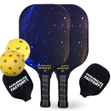 Load image into Gallery viewer, Pickleball Paddle | Pickleball Tournaments | Best Graphite Pickleball Paddle | SX0067 BLUE STARRY SKY Pickleball Set for Pickleball Facebook 
