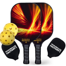 Load image into Gallery viewer, Pickleball Rackets | Pickleball Paddles | Best Pro Pickleball Paddle | SX0082 PINK RED FLAMING Pickleball Set for Pickleball online store 
