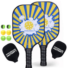 Load image into Gallery viewer, Pickleball Paddles | Pickleball Racquet | Best Brand Pickleball Paddle | SX0005 Blue Boom Pickleball Set for Independent distributor 
