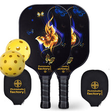Carica l&#39;immagine nel visualizzatore di Gallery, Pickleball Paddles | Best Pickleball Paddle | Best Intermediate Pickleball Paddle | SX0044 GOLD BUTTERFLY Pickleball Set catologues order 
