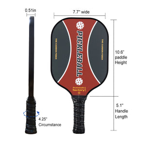 Pickleball Paddles | Pickleball Rackets | Best Power Pickleball Paddle Longest |SX0002 Red Black Shot Pickleball Set for Distributing
