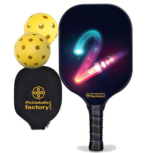 Pro Pickleball Paddle , PB00025 Tow Pickleballs For Sale - Best Pickleball Paddle For Spin Pickleball Professional Players