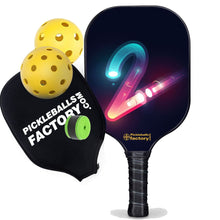 Load image into Gallery viewer, Pro Pickleball Paddle , PB00026 Tow Pickleballs For Sale - Best Pickleball Paddle For Spin Pickleball Professional Players
