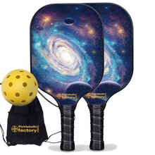 Load image into Gallery viewer, Best Pickleball Set, PB00029 Spiral Galaxy  Pickleball Paddles For Sale , Graphite Pickleball Paddle Set
